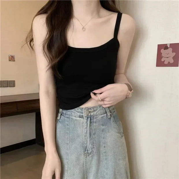 Crop Top Women Sexy Sleeveless Tops Fashion