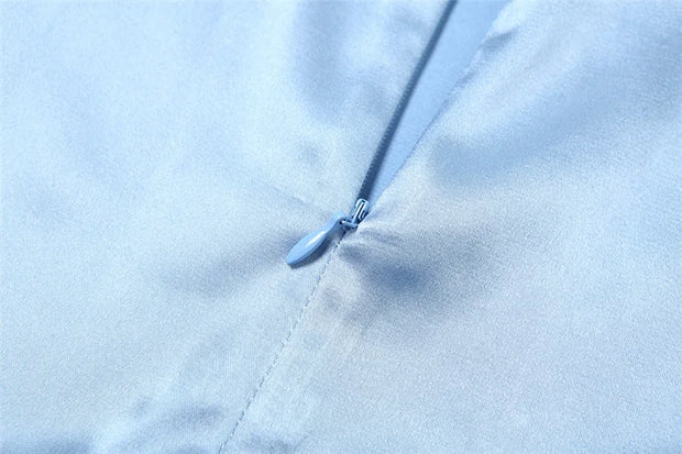 Silky Banquet Women Maxi Dress Solid Soft Appliques