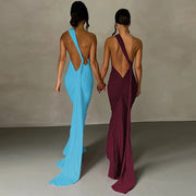 Womens Elegant Evening Party Cocktail Long Dress Sexy