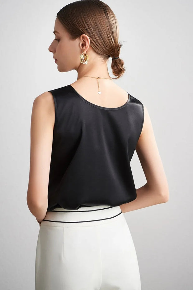 100% pure nature silk women tank tops basic tops real