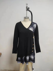 Dresses for Women European and American autumn and Winter Elegant Everyday Loose Party Dress Buttons Long Sleeve Dress