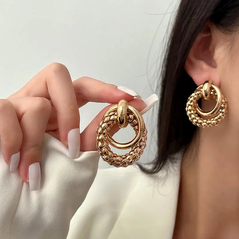 Women Earrings Big Shiny