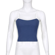 Sleeveless Knitted Crop Tops