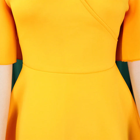 Elegant Party Dresses for Women V Neck Ruffles