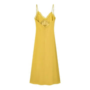 Silk Satin Texture Sexy Dress Women