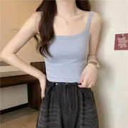 Crop Top Women Sexy Sleeveless Tops Fashion