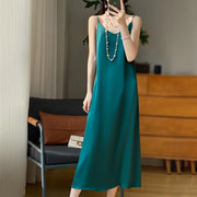 Sexy Comfortable Silk Slip One-Piece Dress RW-D13