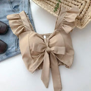 Crop Tops Camis Women Ruffles Sexy