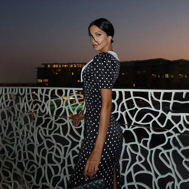 Dot Printed Dresses For Women Fashion Sexy Streetwear