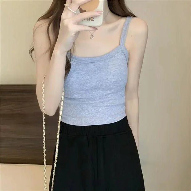 Crop Top Women Sexy Sleeveless Tops Fashion