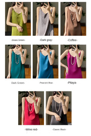 Sexy Comfortable Silk Slip One-Piece Dress RW-D13
