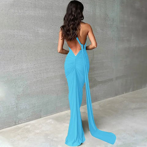 Womens Elegant Evening Party Cocktail Long Dress Sexy