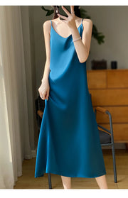 Sexy Comfortable Silk Slip One-Piece Dress RW-D13