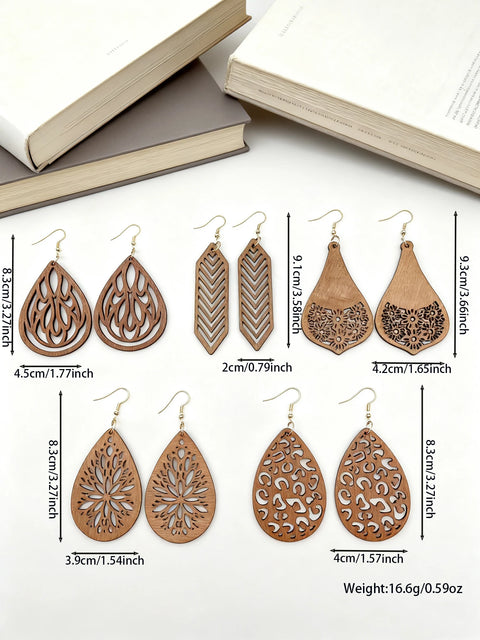 5 Pairs/Set, Bohemian Ear Ring