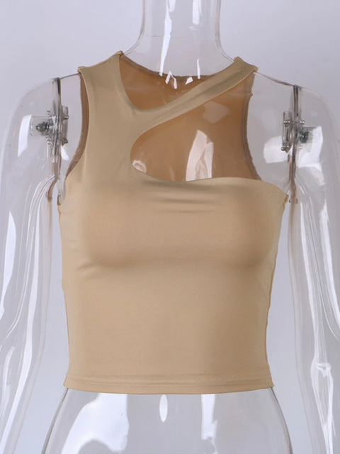 Cut Out Sexy Crop Off Shoulder