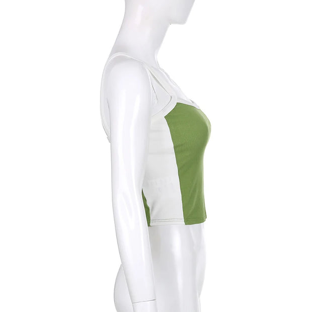 Sleeveless Knitted Crop Tops