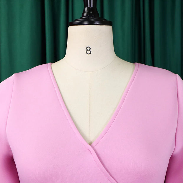 Elegant Party Dresses for Women V Neck Ruffles