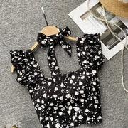 Crop Tops Camis Women Ruffles Sexy