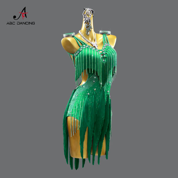 Womens Latin Dance Dresses Competition CostumeSuit