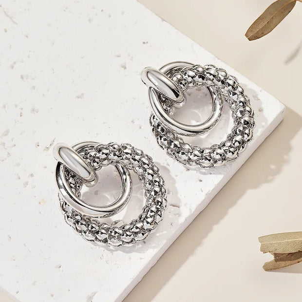 Women Earrings Big Shiny