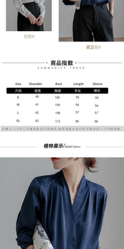 Silk Women's Shirt Long Sleeve Fashion