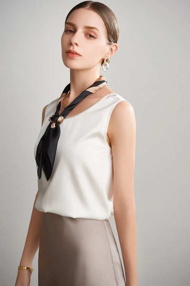 100% pure nature silk women tank tops basic tops real