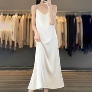 Sexy Comfortable Silk Slip One-Piece Dress RW-D13