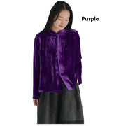 Silk Velvet Shirt Ladies, Long Sleeve