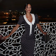 Dot Printed Dresses For Women Fashion Sexy Streetwear