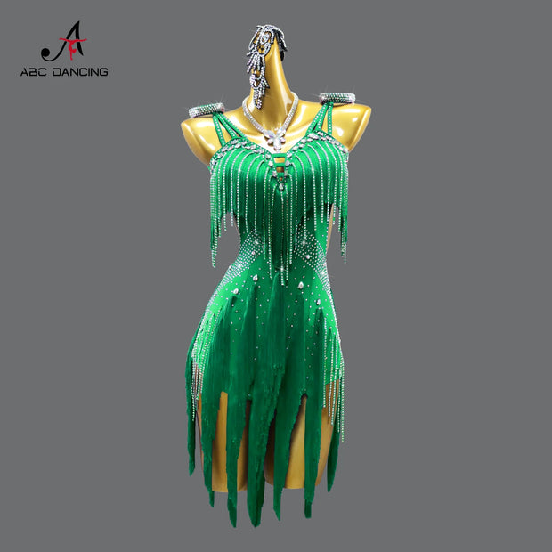 Womens Latin Dance Dresses Competition CostumeSuit