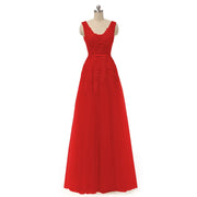 Elegant Evening Dresses فساتين سهرة Bride Banquet Floor-length Robe De Soiree Sexy Backless Long Lace Beading Party Prom Dress