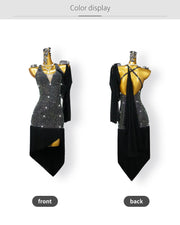 Latin Dress Woman Girls Dance Skirt Sexy Suit