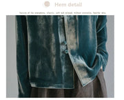 Silk Velvet Shirt Ladies, Long Sleeve