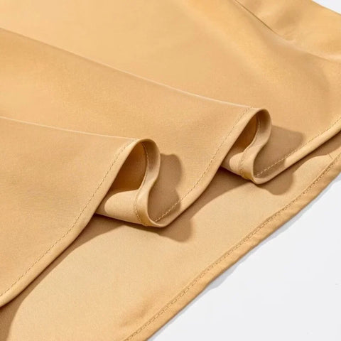 Silk Satin Texture Sexy Dress Women