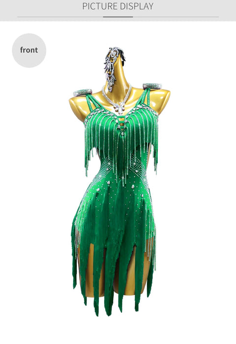 Womens Latin Dance Dresses Competition CostumeSuit