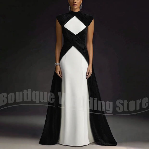 Evening Dresses for Women Fashion Pleated Draped