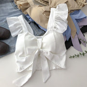 Crop Tops Camis Women Ruffles Sexy