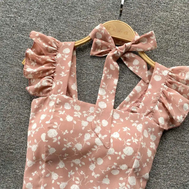 Crop Tops Camis Women Ruffles Sexy