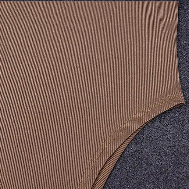 Sleeveless Knit Bodysuit Hot Summer Sexy Bodycon