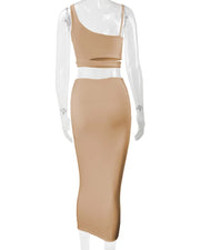 Women Dress Elegant Long Dresses Party Night Dress Women Dresses Woman Female Clothing Sexy Pleated Hollowout Two-piece Dress