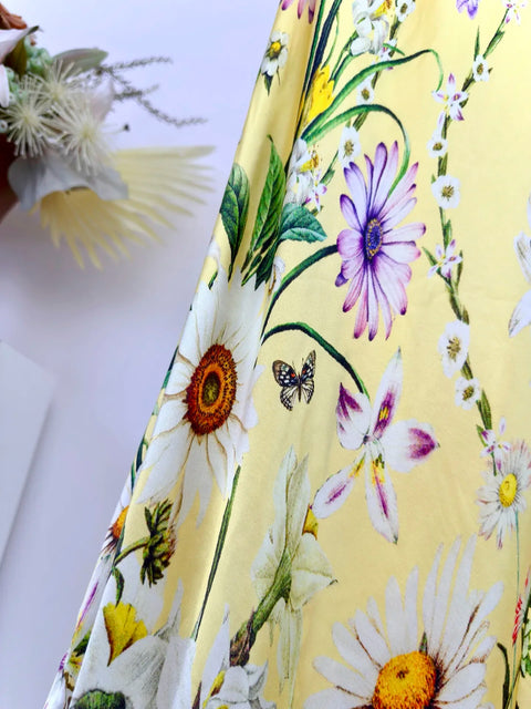 100% Silk Women Crystal Beade