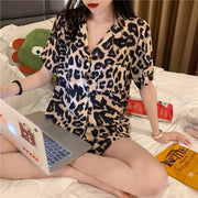 Women's Sleepwear Loungewear Set Short-Sleeved Shorts