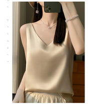 Silk Satin Women Double Shoulder Camisole Tank