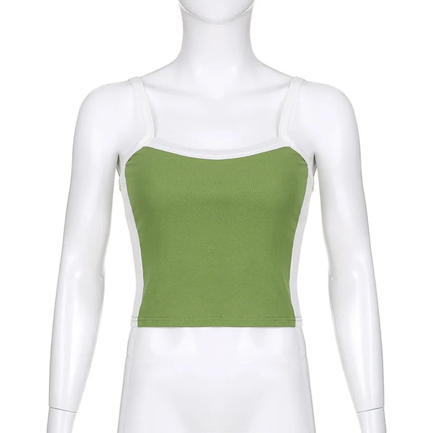 Sleeveless Knitted Crop Tops