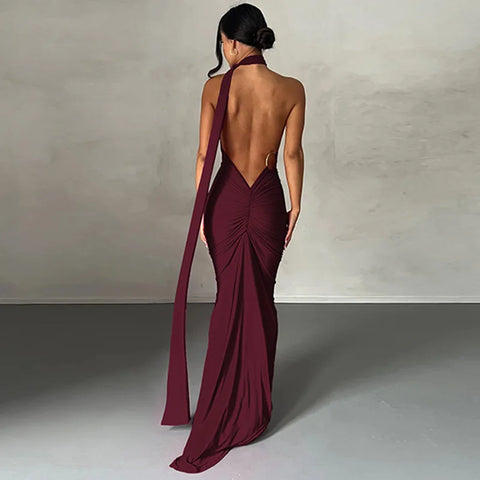 Womens Elegant Evening Party Cocktail Long Dress Sexy