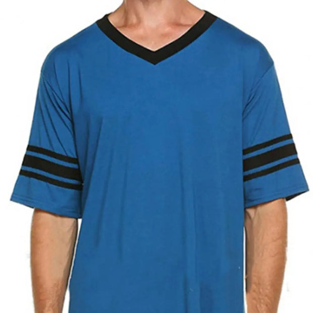 Men Loungewear Contrast Color Men Summer Long