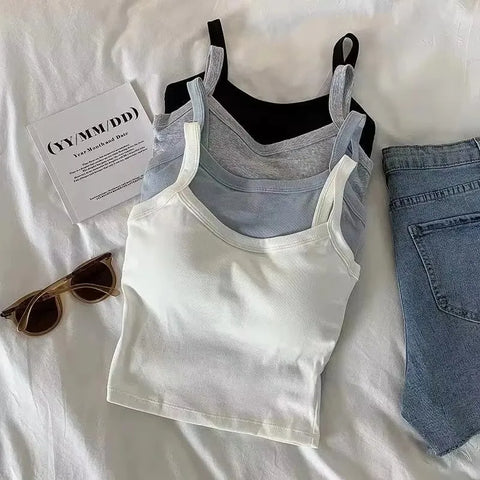 Crop Top Women Sexy Sleeveless Tops Fashion
