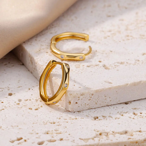 Elegant Round Earrings for Women Girls Luxury