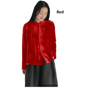 Silk Velvet Shirt Ladies, Long Sleeve