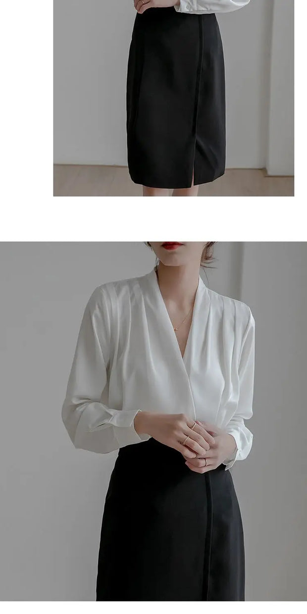 Silk Women's Shirt Long Sleeve Fashion